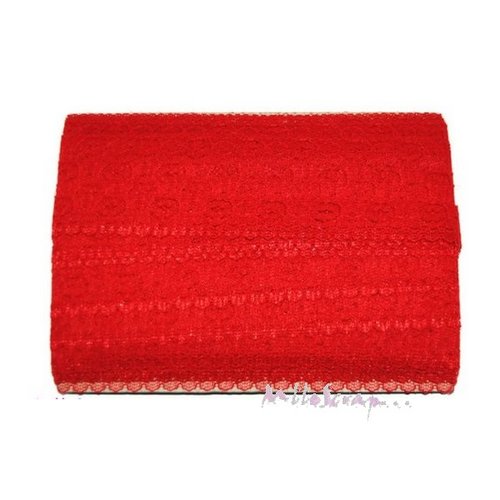 1 m dentelle rouge embellissement scrapbooking carterie