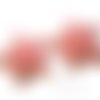 Grandes étoiles rose clair résine embellissement scrapbooking carterie bijoux diy - 2 pièces