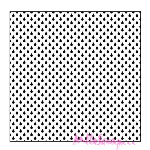 Pochoir petites gouttes stencil, mask décoration scrapbooking carterie - 1 pièce