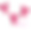 Cabochons souris rose foncé résine embellissement scrapbooking carterie bijoux diy - 3 pièces