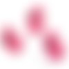 Cabochons faons résine rose embellissement scrapbooking carterie bijoux diy - 4 pièces