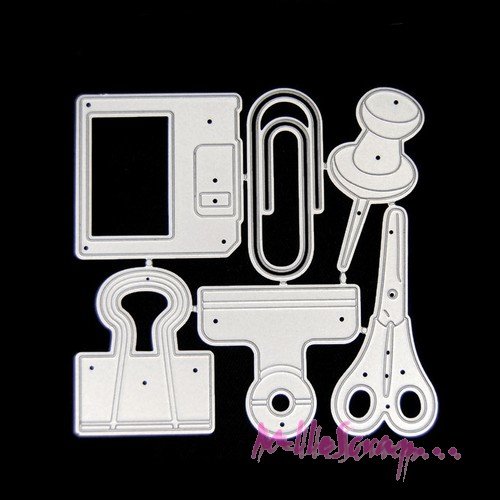 Die cut, matrice de découpe affaires de bureau scrapbooking carterie journaling diy - 6 pièces