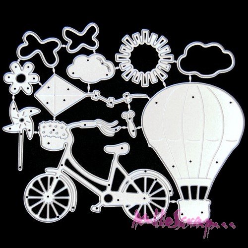 Die cut, matrices de découpe vacances, été scrapbooking carterie journaling diy- 11 pièces