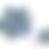 Fleurs papier bleu clair embellissement scrapbooking carterie diy - 5 pièces