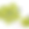 Fleurs papier vert clair embellissement scrapbooking carterie diy - 5 pièces