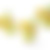Cabochons lapins jaune résine embellissement scrapbooking carterie bijoux diy - 3 pièces