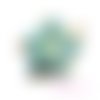 Gardénias bleu fleurs papier embellissement scrapbooking carterie diy - 5 pièces