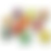 Gardénias multicolore fleurs papier embellissement scrapbooking carterie diy - 10 pièces