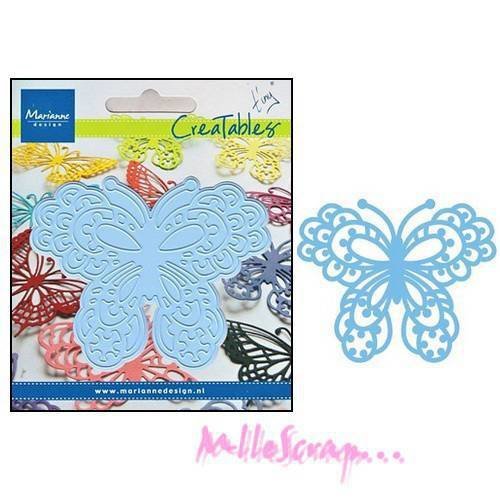 Die cut ou découpe papillon marianne design scrapbooking carterie diy - 1 pièce