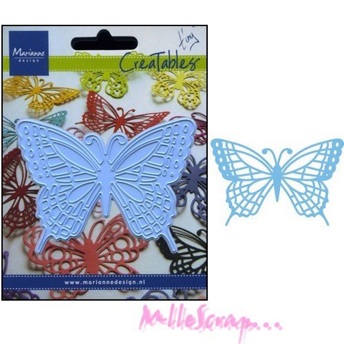 Die cut ou découpe papillon marianne design scrapbooking carterie diy - 1 pièce