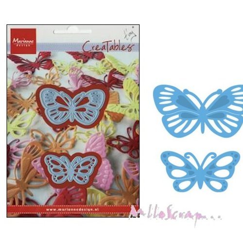 Die cut ou découpe petits papillons marianne design scrapbooking carterie diy - 2 pièces