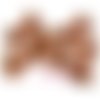 Noeuds léopard appliques tissu embellissement scrapbooking carterie bijoux diy - 5 pièces