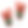 Cabochons oursonnes résine embellissement scrapbooking carterie bijoux diy - 2 pièces