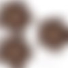 Petites fleurs appliques tissu embellissement scrapbooking carterie couture diy - 5 pièces
