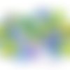 Fleurs papier multicolores "back to basic iv" embellissement scrapbooking carterie diy - 30 pièces