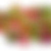 Fleurs papier multicolores "back to basic traditionnal" embellissement scrapbooking carterie diy - 30 pièces