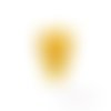 Ours cabochon résine jaune embellissement scrapbooking carterie bijoux diy - 1 pièce