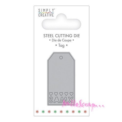 Die cut petit tag noël simply creative scrapbooking carterie journaling diy - 1 pièce