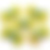 Noeuds appliques tissu fleuris embellissement scrapbooking carterie couture diy - 5 pièces