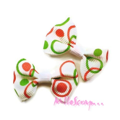 Noeuds appliques tissu embellissement scrapbooking carterie couture diy - 5 pièces