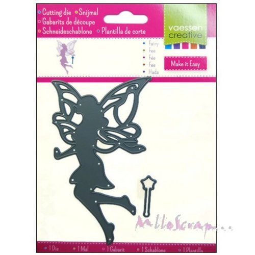Die cut ou gabarit de découpe fée scrapbooking carterie journaling diy - 1 pièce
