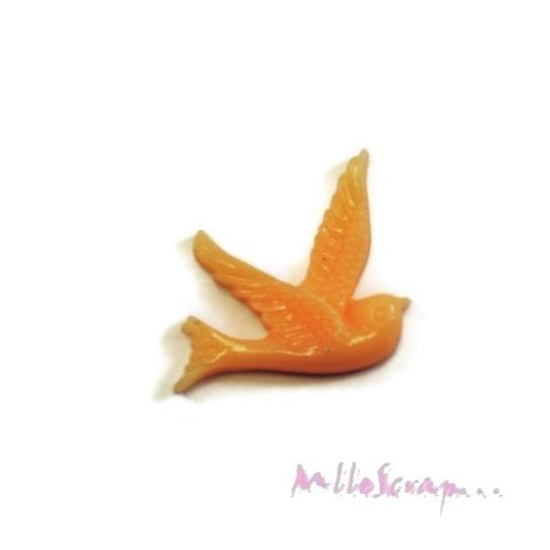 Oiseau cabochon résine embellissement scrapbooking carterie bijoux diy - 1 pièce