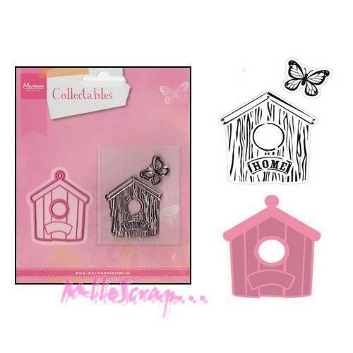Die cut et tampons marianne design scrapbooking carterie diy - 3 pièces