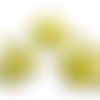 Fleurs tissu, métal, strass embellissement scrapbooking carte bijoux couture diy - 3 pièces