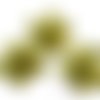 Fleurs tissu, métal, strass embellissement scrapbooking carte bijoux couture diy - 3 pièces
