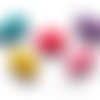 "yes" cabochons résine embellissement scrapbooking carterie bijoux diy - 5 pièces