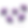 "no" cabochons résine embellissement scrapbooking carterie bijoux diy - 5 pièces