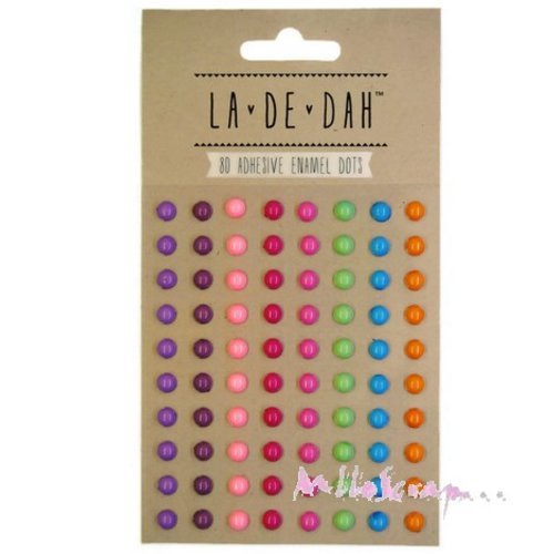 Demi-perles autocollantes décoration scrapbooking carterie journaling diy - 80 pièces