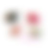 Couronnes résine embellissement scrapbooking carterie bijoux diy - 4 pièces