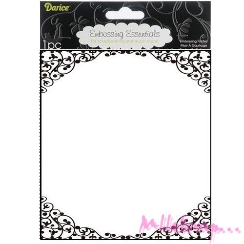 Grande plaque a4 et pochoir d'embossage "darice" scrapbooking carterie journaling diy - 1 pièce