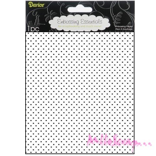 Grande plaque a4 et pochoir d'embossage "darice" scrapbooking carterie journaling diy - 1 pièce