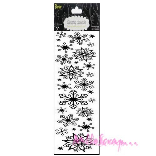 Longue plaque et pochoir d'embossage "darice" scrapbooking carterie journaling diy - 1 pièce