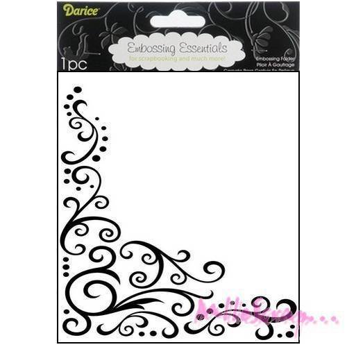 Plaque et pochoir d'embossage de la marque darice scrapbooking caterie journaling diy - 1 pièce