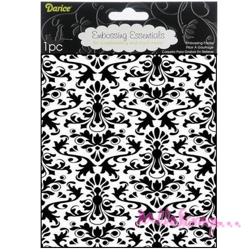 Plaque et pochoir d'embossage de la marque darice scrapbooking caterie journaling diy - 1 pièce