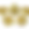 Fleurs appliques tissu sequins embellissement scrapbooking carterie couture diy - 5 pièces