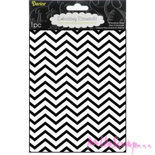 Plaque et pochoir d'embossage de la marque darice scrapbooking carterie diy - 1 pièce