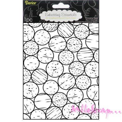 Plaque et pochoir d'embossage de la marque darice scrapbooking carterie diy - 1 pièce