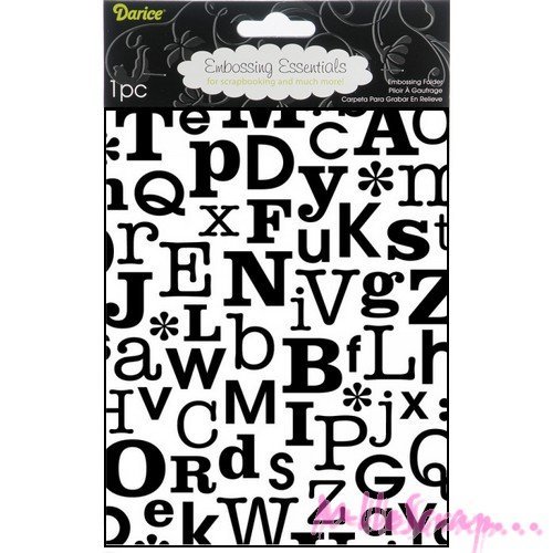 Plaque et pochoir d'embossage de la marque darice scrapbooking carterie diy - 1 pièce