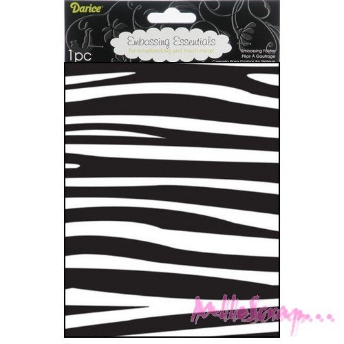 Plaque et pochoir d'embossage de la marque darice scrapbooking carterie diy - 1 pièce