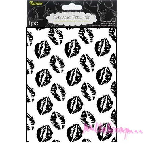 Plaque et pochoir d'embossage de la marque darice scrapbooking carterie diy - 1 pièce