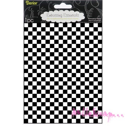 Plaque et pochoir d'embossage de la marque darice scrapbooking carterie diy - 1 pièce