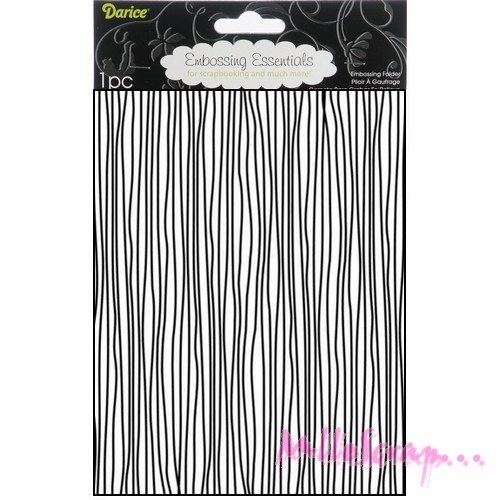 Plaque et pochoir d'embossage de la marque darice scrapbooking carterie diy - 1 pièce