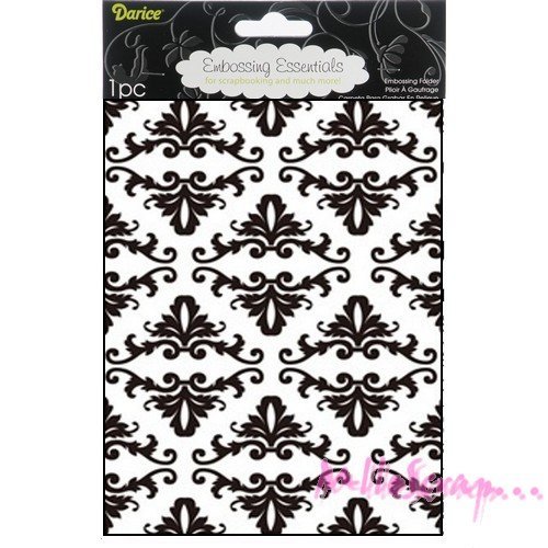 Plaque et pochoir d'embossage de la marque darice scrapbooking carterie diy - 1 pièce