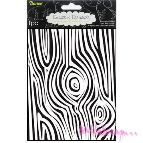 Plaque et pochoir d'embossage de la marque darice scrapbooking carterie diy - 1 pièce