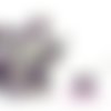 Petites roses violet fleurs papier avec tige embellissement scrapbooking carte diy - 10 pièces