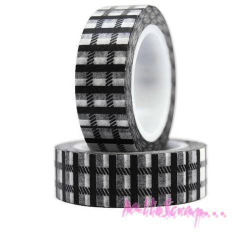 Masking tape déco autocollant embellissement scrapbooking carterie diy journaling - 10 mètres